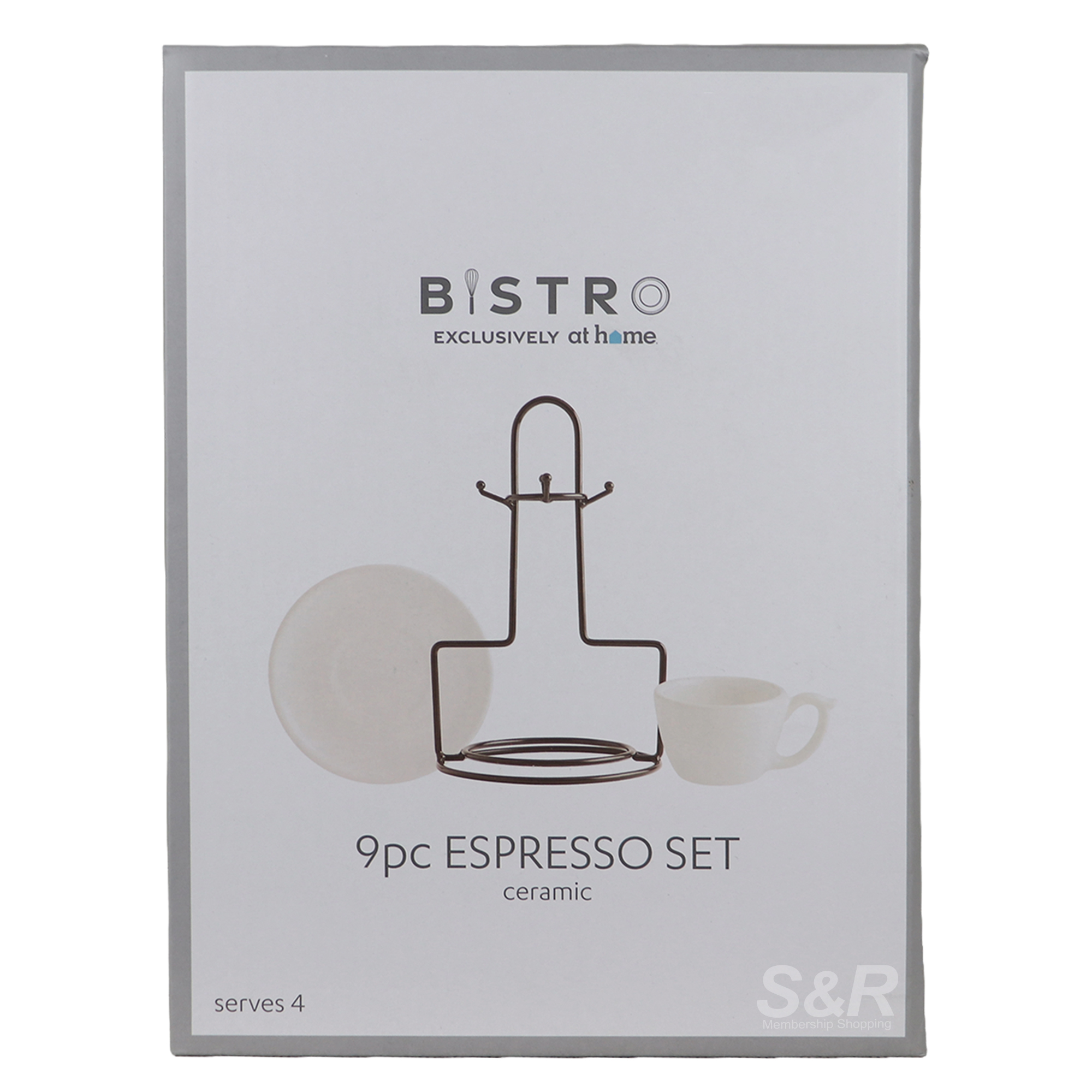 Bistro Ceramic Espresso Mug 9pc set